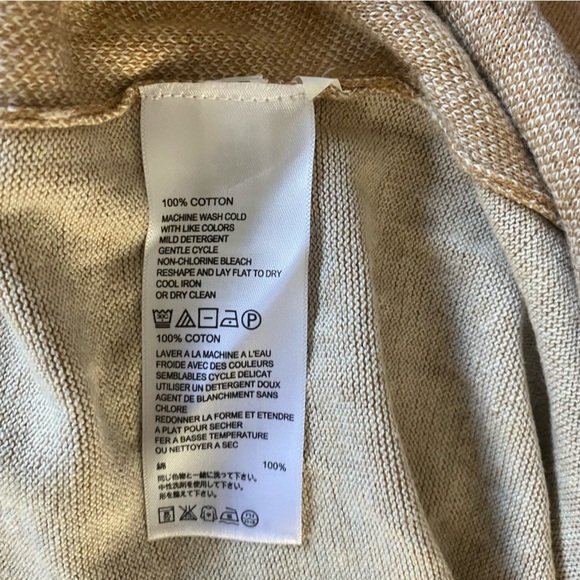 Tommy Bahama Palm Print Long Sleeve Knit Sweater Top - Picture 4 of 5